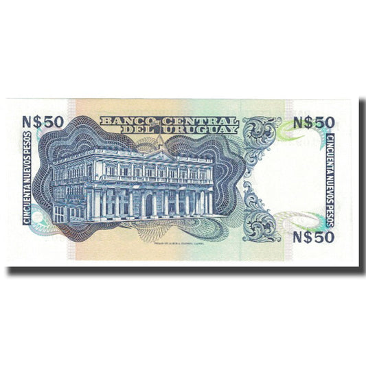 Τραπεζογραμμάτιο, 
  
  Ουρουγουάη, 
  
  50 Nuevos Pesos